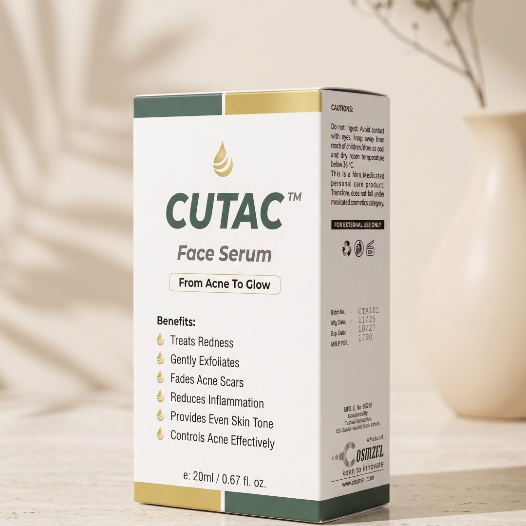 Cutac Face Serum – Acne Control, Scar Fading & Exfoliating Serum (20ml)